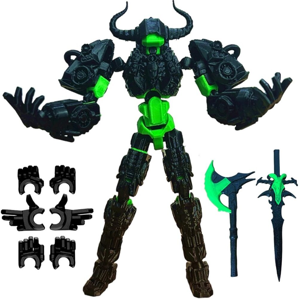 Titan 13 Action Figure,Assembly Completed 3D Printed T13 Multi-Jointed Movable R
